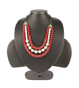 Women's Multi Color Stone Pearl Jewelry Set