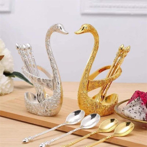 Duck spoon holder + 6pcs Teaspoon