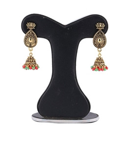 Multi Color Silk Thread Earring