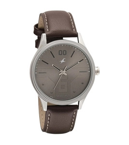 Fastrack 3247sl01 Chocolate Dial Leather Strap Watch