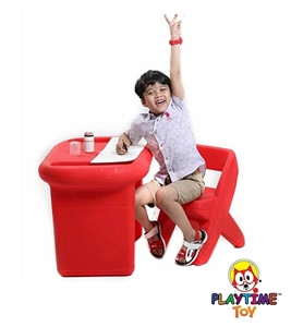 Scholar Table With Chair Red