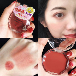 Women's single color blush high-gloss