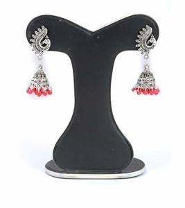 Multi Color Silk Thread Earring