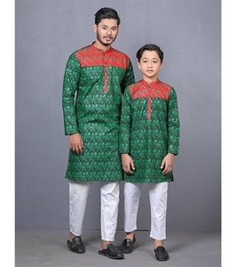 Men’s and Kids Panjabi Combo Set