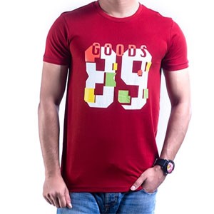 Men's Half Sleeve T-Shirt Maroon