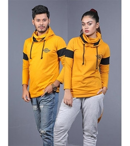 Half Sleeve Couple Hoodies