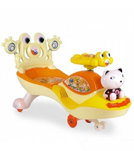 Twist And Ride Mickey Mouse Swing Car Yellow