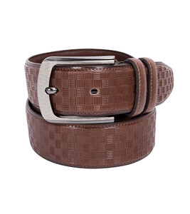 Men's Mixed Leather Formal Waist Belt