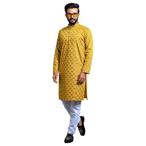 Men's Fashionable Slim Fit Panjabi