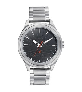 Fastrack Nn3234sm01 Sunburn Watch Black Dial With Stainless