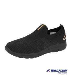 Walkar Men's Sports Shoe Slip On Black