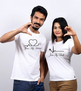 Couple Half Sleeve T-shirt