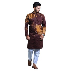 Men's Fashionable Printed Panjabi