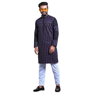 Men's Fashionable Slim Fit Panjabi
