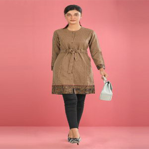 Brown check Tunic