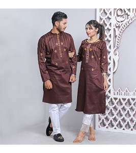 Men's & Women's Couple Panjabi & Kameez Combo