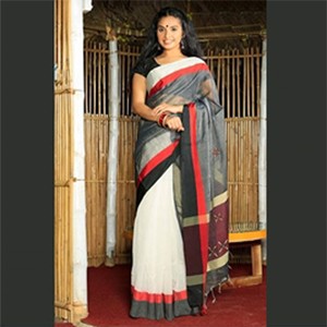 Woman's Fashionable Half Silk Saree