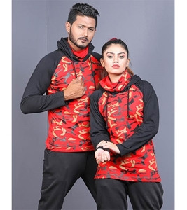 Half Sleeve Couple Hoodies