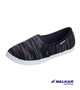 Walkar Ladies Canvas Black