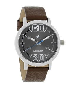 Fastrack Nn38052sl03 Fundamentals Grey Dial Leather