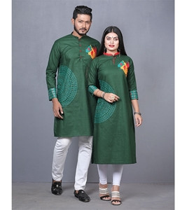Men's & Women's Couple Panjabi & Kameez Combo