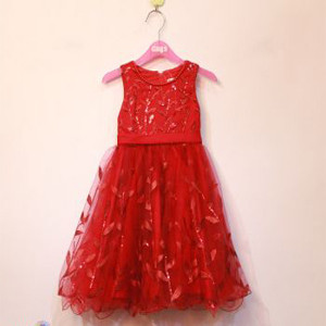 GIRLS PLAIN PARTY DRESS
