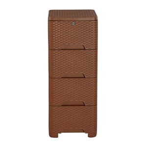Caino Closet 4 Drawer Eagle Brown