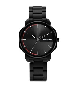 Fastrack 3254nm01 Stunner In Black Dial & Metal Strap Watch