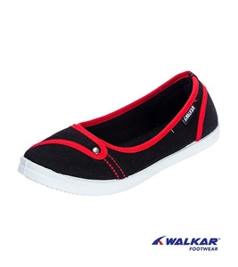 Walkar Ladies Canvas Black