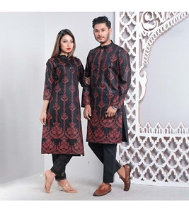 Women's & Men's Couple Panjabi & Kameez Combo