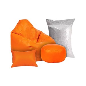 Water Drop Shape Bean Bag With Footrest Cushion & Extra Refill